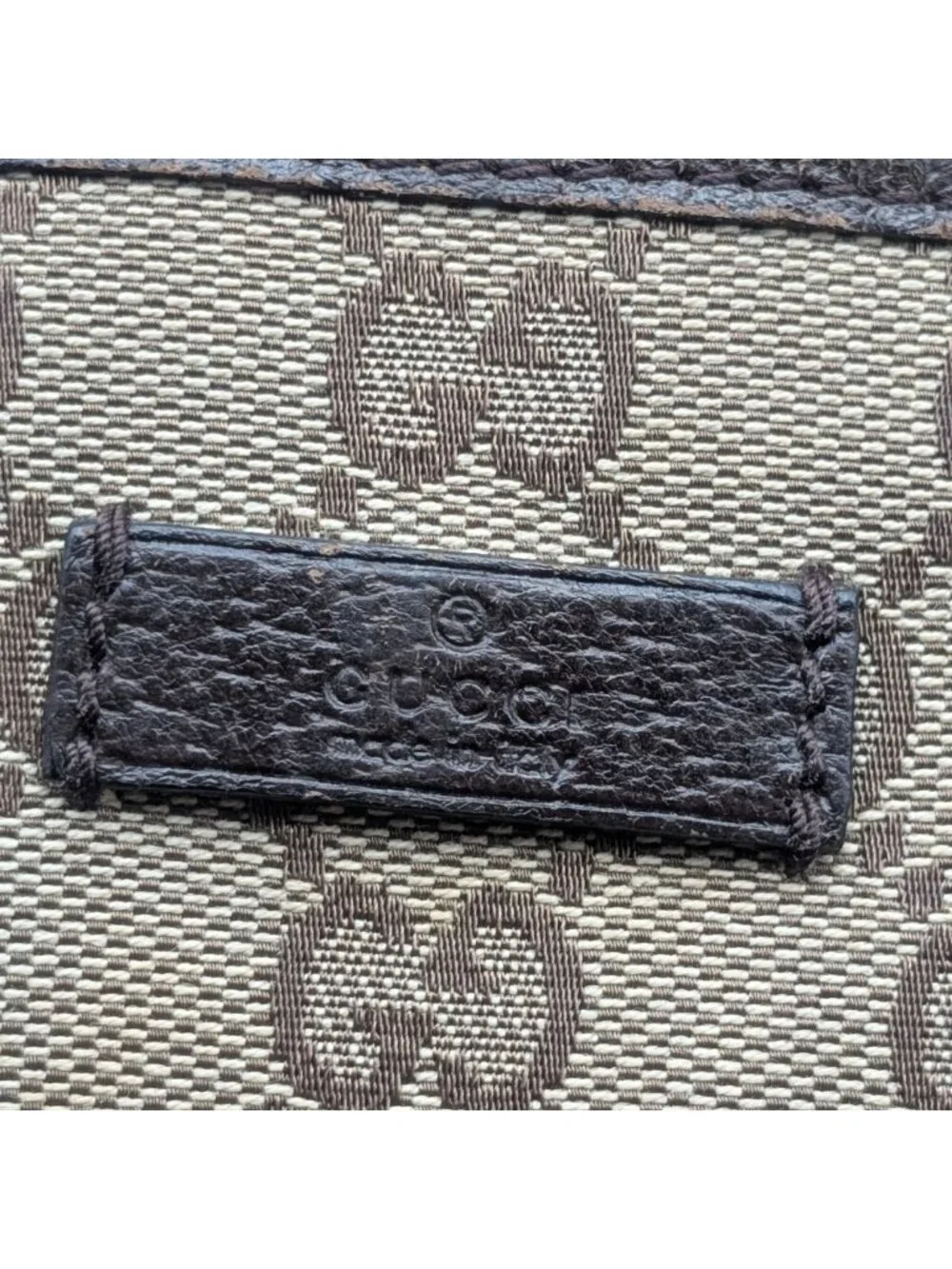 Gucci GG Canvas Shoulder Bag Crossbody Brown - Picture 5 of 9